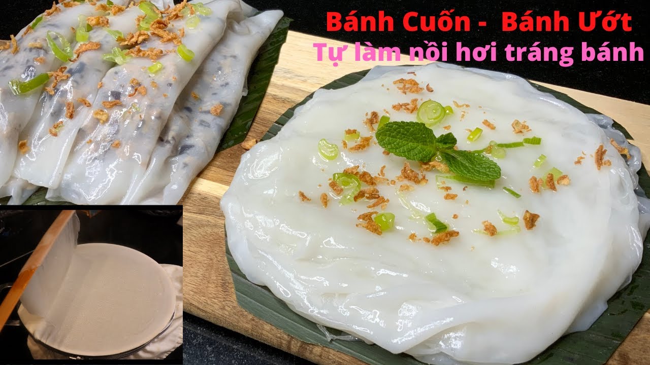 Các bước thực hiện cách làm bánh ướt